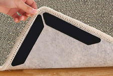 Rug Tape Non Slip Pads Adhesive Strips Prevent Carpet Movement Curling Up, Trips