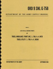 M38A1 Jeep Parts list Book 1/4