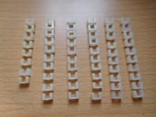 Scalextric - Tri-ang 1960's A247 58 x White Track Lane Border Clips. New & Used