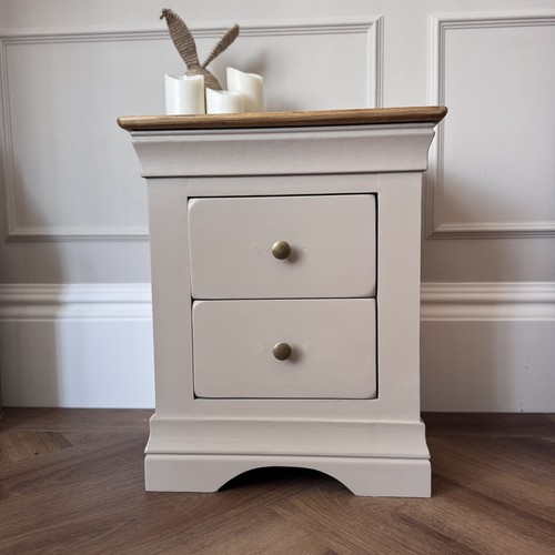 Solid oak wood bedside - oak,