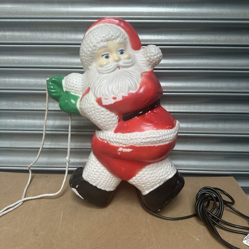 Vintage santa climbing - vintage, lighted