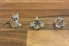 3 Mini Swarovski Crystal