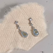Drop shape created aquamarine - drop,