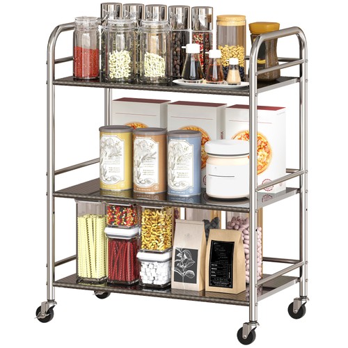 Homcom tier kitchen trolley - 3,