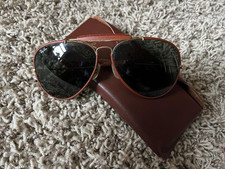 Ray-Ban Leathers Baush & Lomb Aviator Sunglasses Original Case