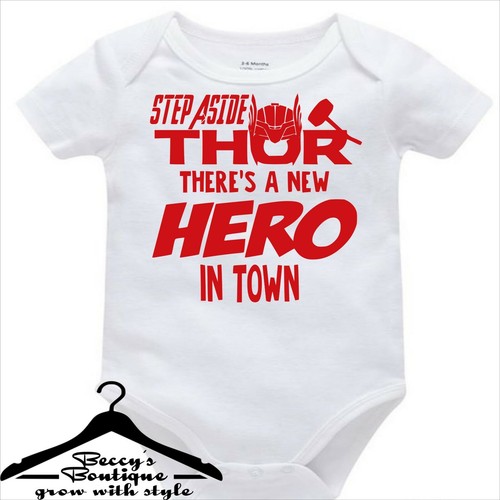 Avengers custom babygrow vest - avengers,