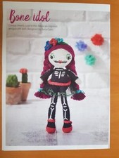 ILARIA CALIRI BONE IDOL MEXICAN DAY OF THE DEAD 10" TOY CROCHET PATTERN SEE DESC