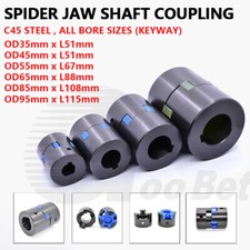 CNC Shaft Coupler Flexible Plum Spider Jaw Coupling Stepper Motor All Bore Sizes