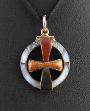 Antique Scottish agate cross