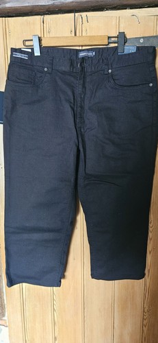 Farah men black denim - men's,