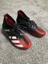 adidas Predator Junior Football Boots Size 2.5 Used