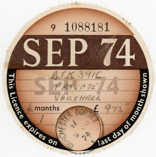 Revenue car tax - gb,