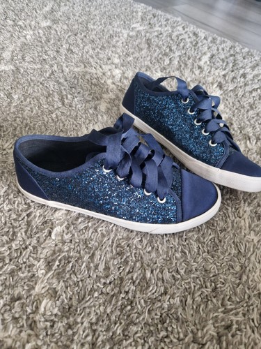 Carvela blue sparkly trainers - blue,