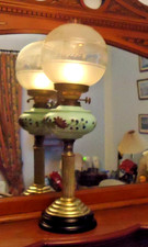 ANTIQUE WORKING OIL LAMP