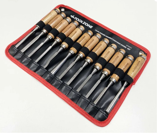12pcs hand chisel set - 12pcs, wood