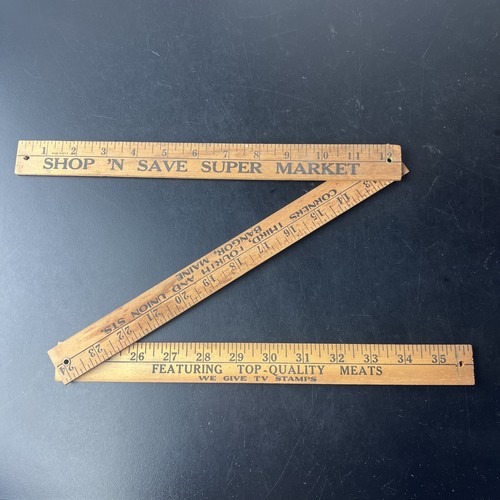 Vintage folding yard stick - vintage,