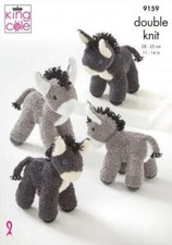 King Cole DK Knitting Pattern Donkeys 9159