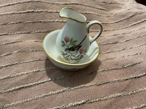 Spode miniature jug and bowl - and,