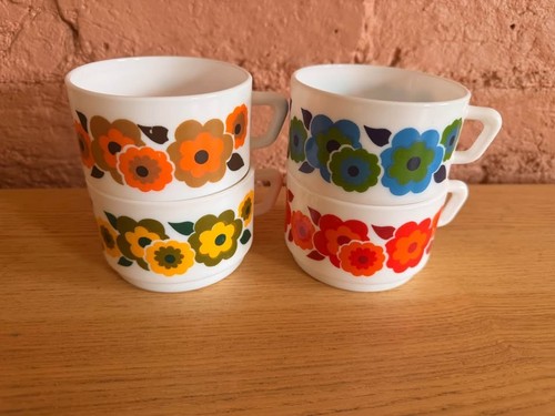Vintage cups arcopal lotus - vintage,