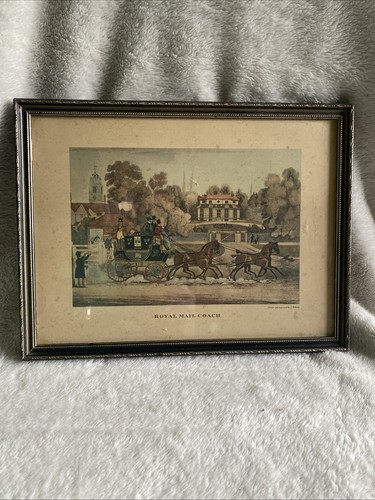 Antique engraving print royal - antique,