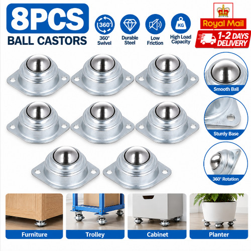 8pcs ball swivel castors small - 8pcs,