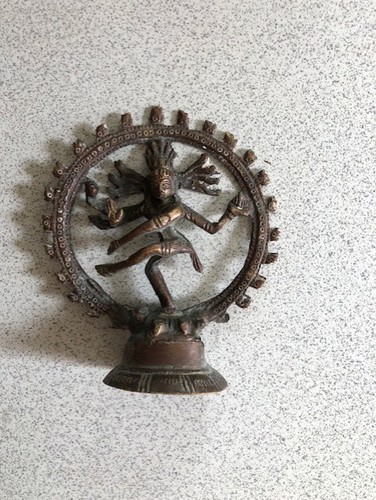 Nataraja statue antique brass - nataraja,