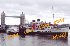 35mm Colour Slide of P.S.WAVERLEY-Paddle Steamer-Tower Pier,Thames-1983