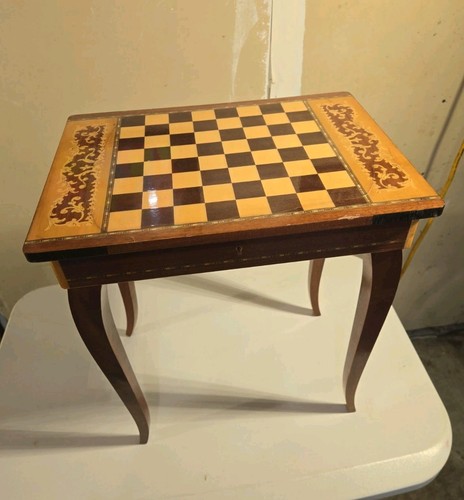 Vintage italian inlaid - italian, chess