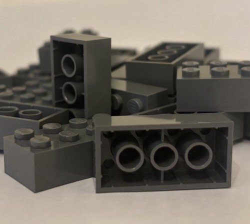 Lego bricks 100 2x4 dark - lego®,