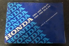 HONDA CBX400 OWNERS MANUAL CBX 400 STD F1 DTX F2 R F ITALIAN USO E MANUTENZIONE
