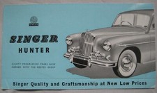 Singer Hunter De Luxe Saloon Brochure publication number 4102/EX/1/36/5