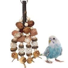 Bird toys with - wood, nuts