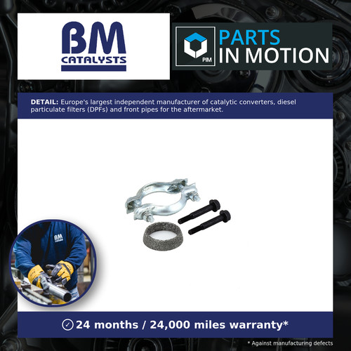 Exhaust pipe fitting kit - pipe, fits