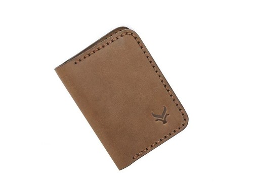 Genuine leather brown bifold - genuine,