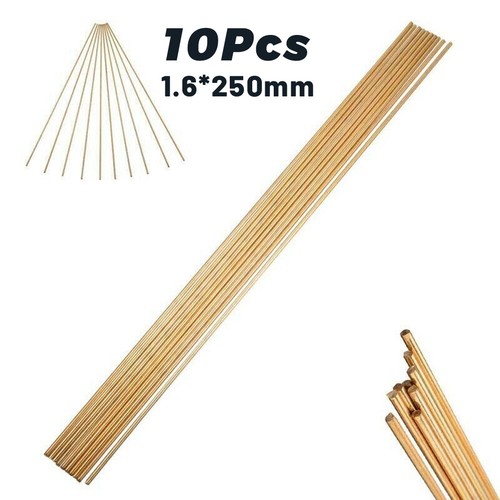 10pcs 250mm brass rods wires - brass,