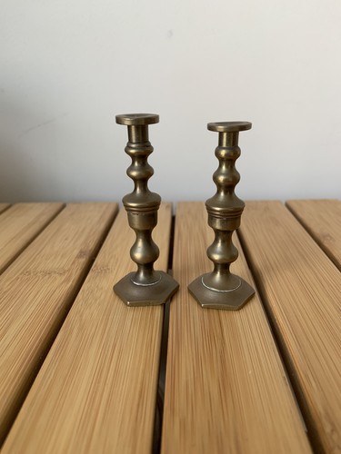 Pair miniature brass - pair, of