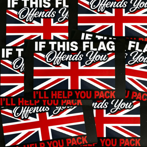 Union jack stickers 10x6cm - jack,