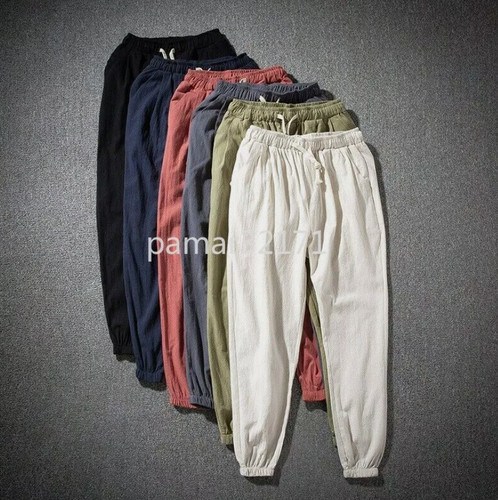 Men cotton linen - linen, trousers