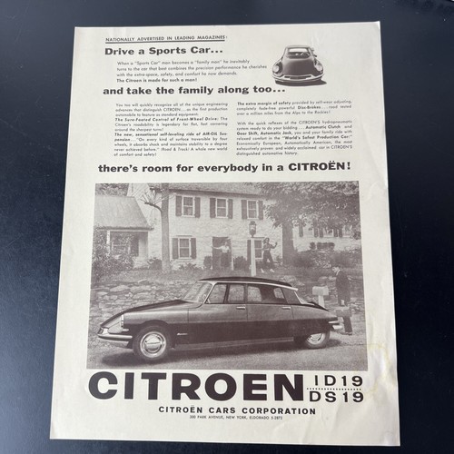 1958 citroen id19 - id19, vintage