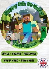 Minecraft Personalised Edible