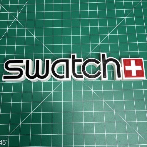 Printed swatch watch fan - watch,
