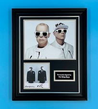 Pet Shop Boys Signed Photo Framed & COA Music Autograph Auto Nonetheless Poster