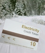 Electric top up meter cards