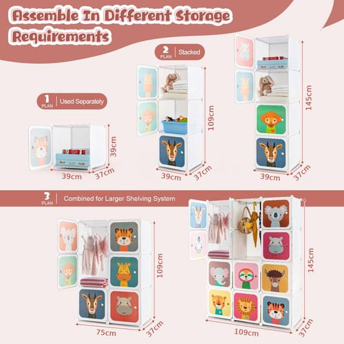 Portable kids wardrobe cube - wardrobe, 12-cube