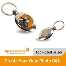 Blank Trolley Coin Keyring