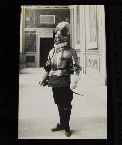 Glass magic lantern slide - glass,