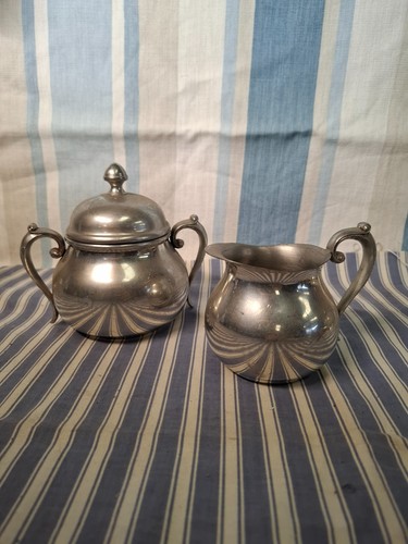 Vintage sheffield pewter - pewter, sugar