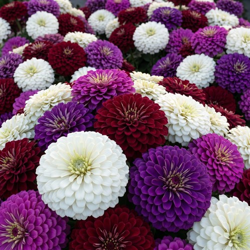 Zinnia gigantica frosted - gigantica,