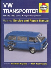 VW T25 TRANSPORTER,CAMPER,VAN,BUS,VANAGON,CARAVELLE HAYNES MANUAL 1982-1990