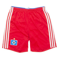ADIDAS Hamburger SV 2014-15 Home Boys Sports Shorts Red L W26